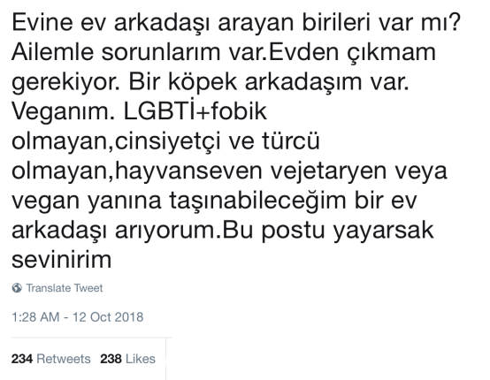 escinsel vegan-tweet-ev arkadasi
